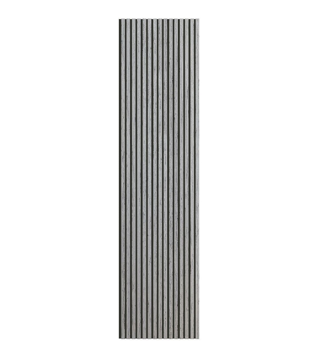 Light Grey Oak Acoustic Slat Wall Panels